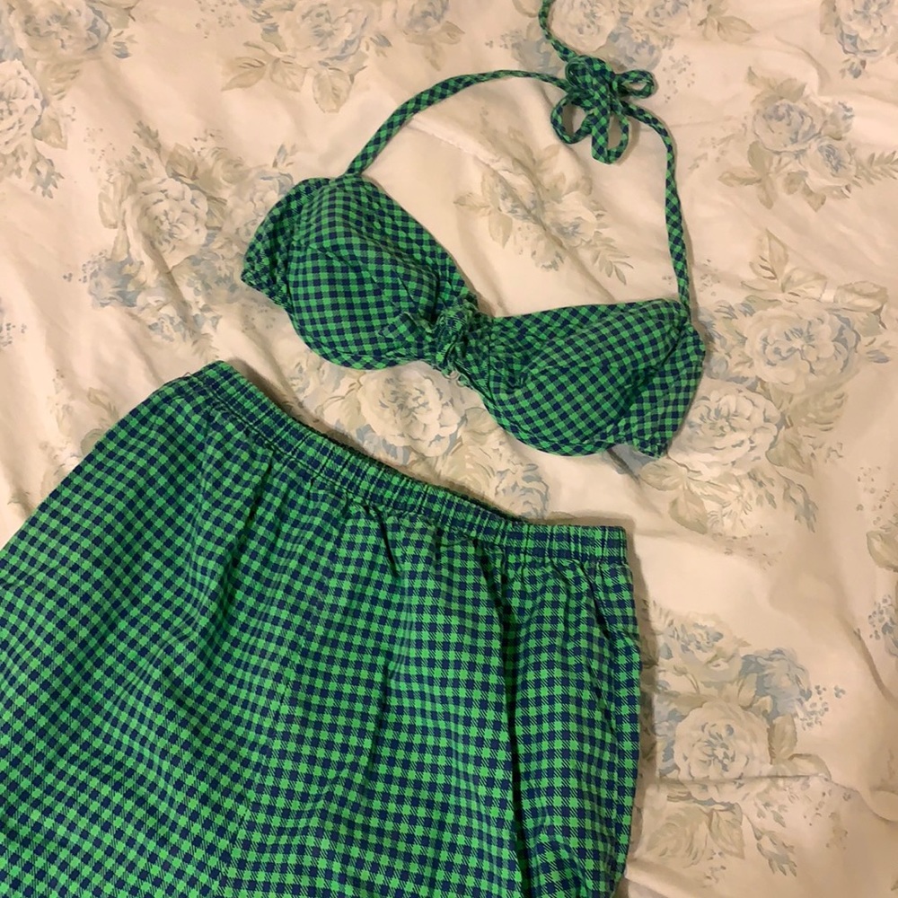 Cute High Waisted Vintage Swim Suit Bikini